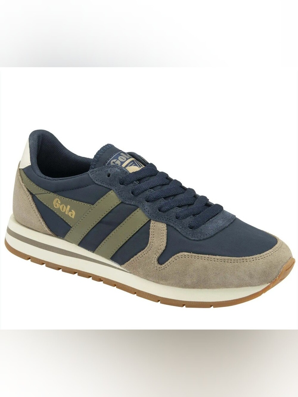 Gola Men's Daytona Chute Trainers Navy Olive Size 10